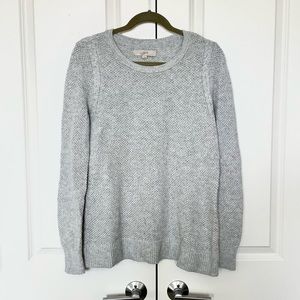 Loft women’s large gray knit sweater